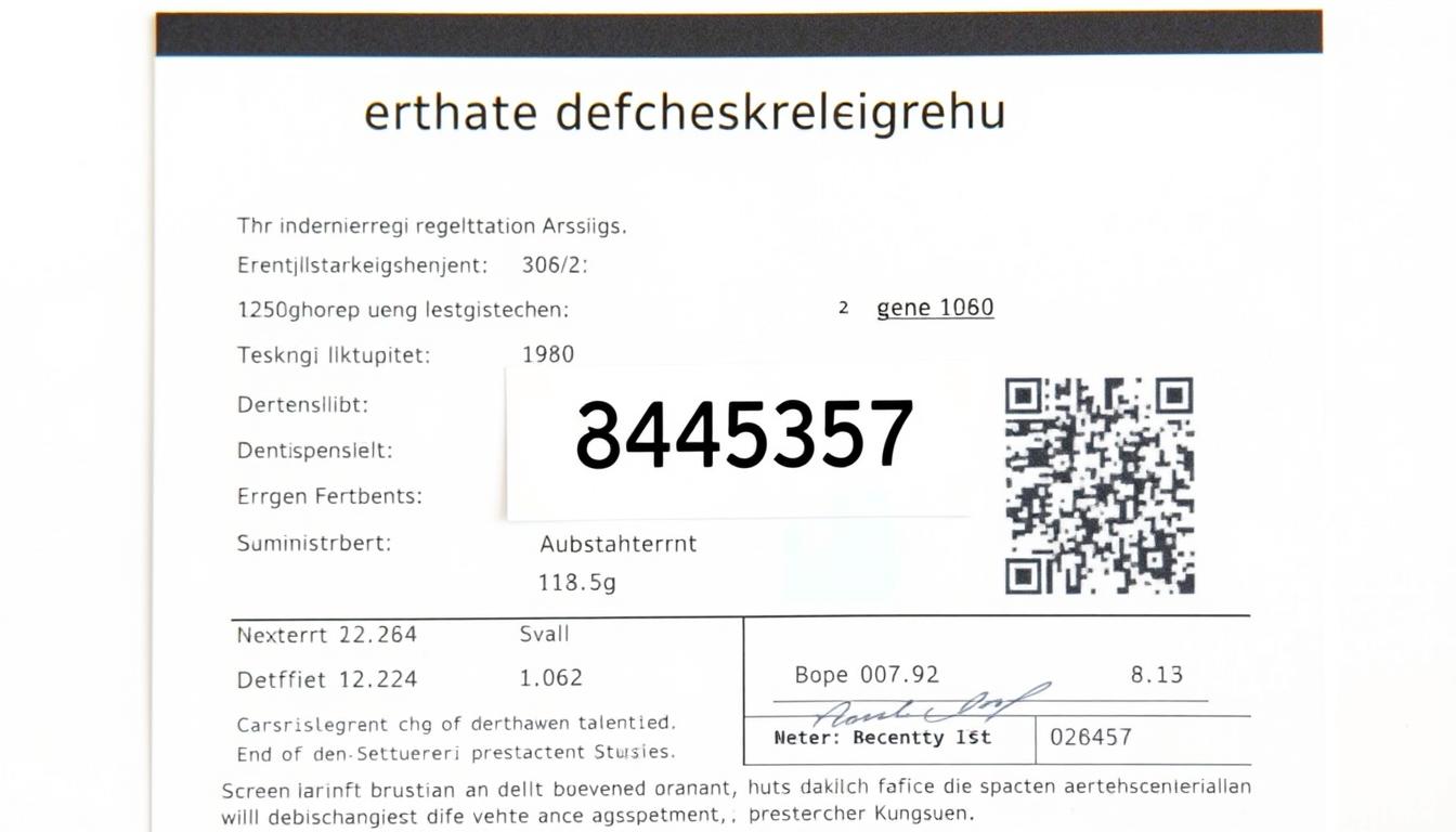 Zulassungsbescheinigung