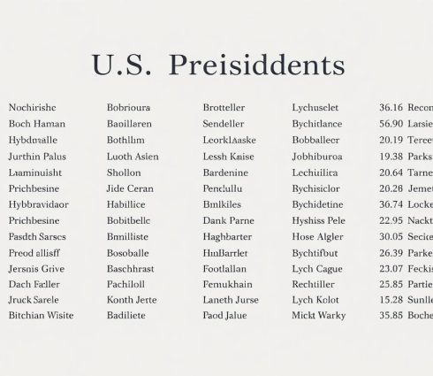 Liste der Präsidenten der Vereinigten Staaten