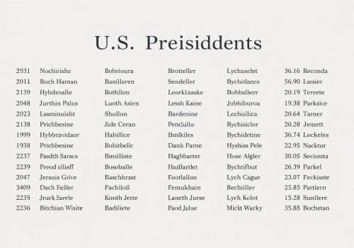 Liste der Präsidenten der Vereinigten Staaten
