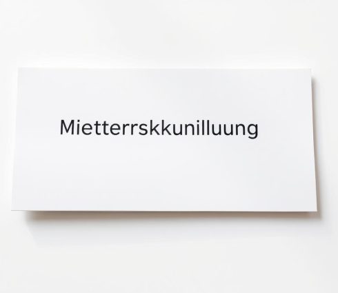 Mietvertragskündigung