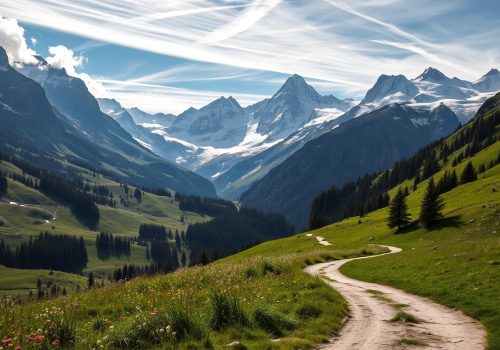 Grenze zwischen Österreich und der Schweiz